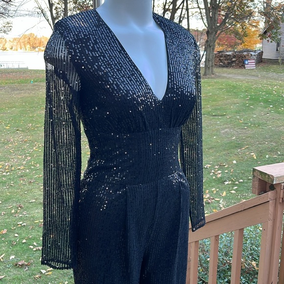 French Connection shimmering festive jumpsuit S - Picture 4 of 14